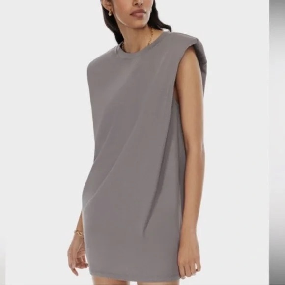 Aritzia Babaton Shoulder Pad Dress - Size Small 🩶 - Picture 1 of 5